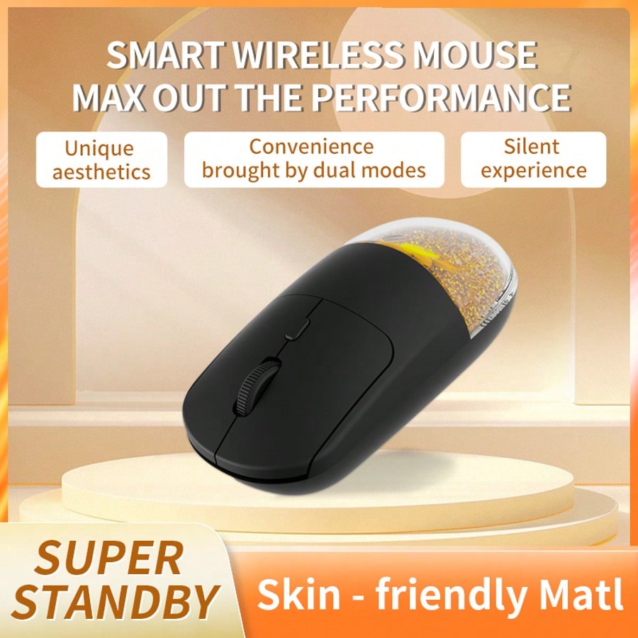 1752560656711093c9f6ed4b4f77b1d623867c4504_thumbnail.jpg Wireless Mouse With Quicksand, Office Mouse, 2.4G Rechargeable Mouse, Portable Silent Mouse, Suitable For Laptops/Desktops/Tablets