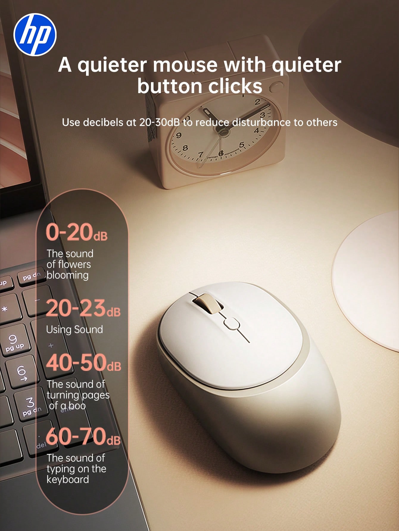 HP Wireless Silent Mouse, Computer Mouse, USBL Connection, 2.4G Technology, Suitable For Desktop Computer Mice And Office Business Laptops. Compatible With Microsoft Windows And Apple IOS Systems