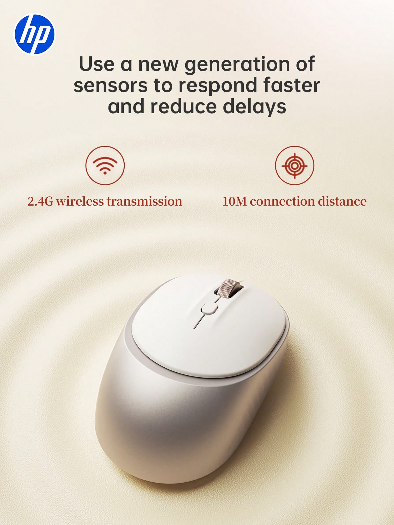 HP Wireless Silent Mouse, Computer Mouse, USBL Connection, 2.4G Technology, Suitable For Desktop Computer Mice And Office Business Laptops. Compatible With Microsoft Windows And Apple IOS Systems