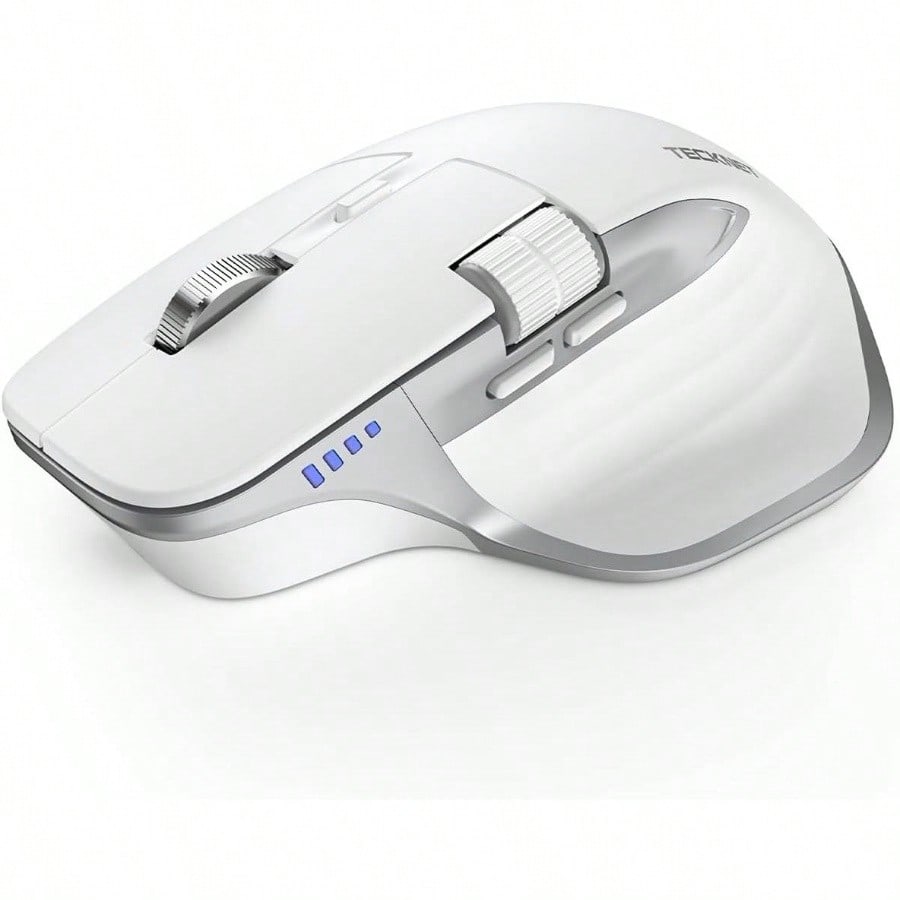 17601699639849d8ac8ee8445d9e66bc3698c45edd_thumbnail.jpg Wireless Mouse, Mouse BT5.05.0 2.4G Rechargeable 4800 DPI Optical Mouse With 6 Adjustable, Quiet Clicks, A Receiver, Buttons, Wide Compatibility - Black