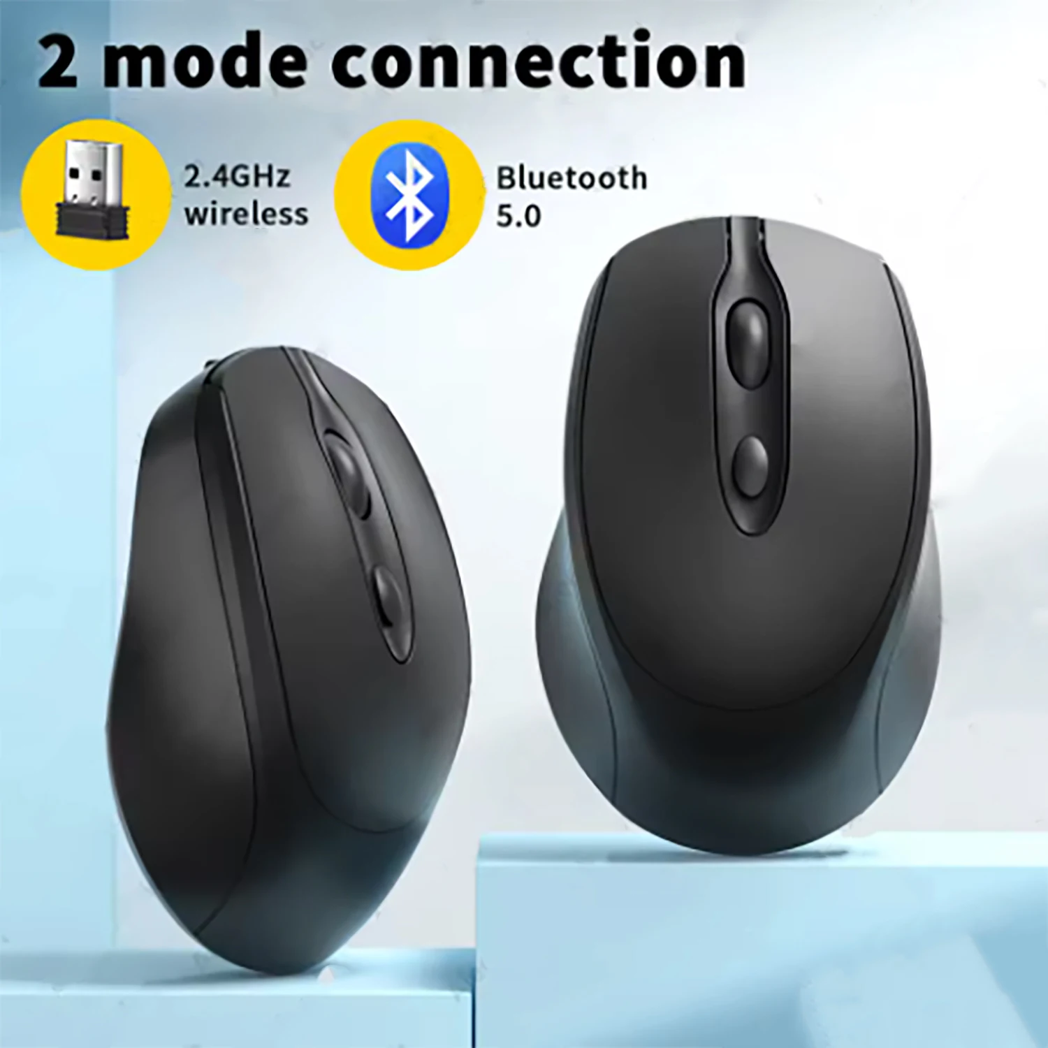 2025New Rechargeable Wireless Bluetooth Mouse Silent WIRELESS COMPUT MOUS USB Ergonomic Gamer Mouse For Computer Laptop Macbook