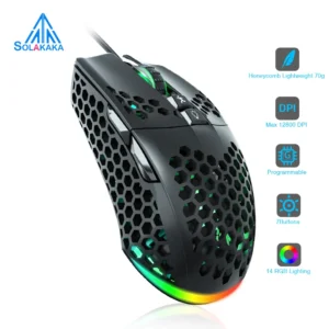 S04f25d5bf2754e7c8322dd3f309c35b6p.webp Wired Gaming Mouse Low Latency 12800 DPI 7 Buttons Macro Software Honeycomb Mice for PC Laptop