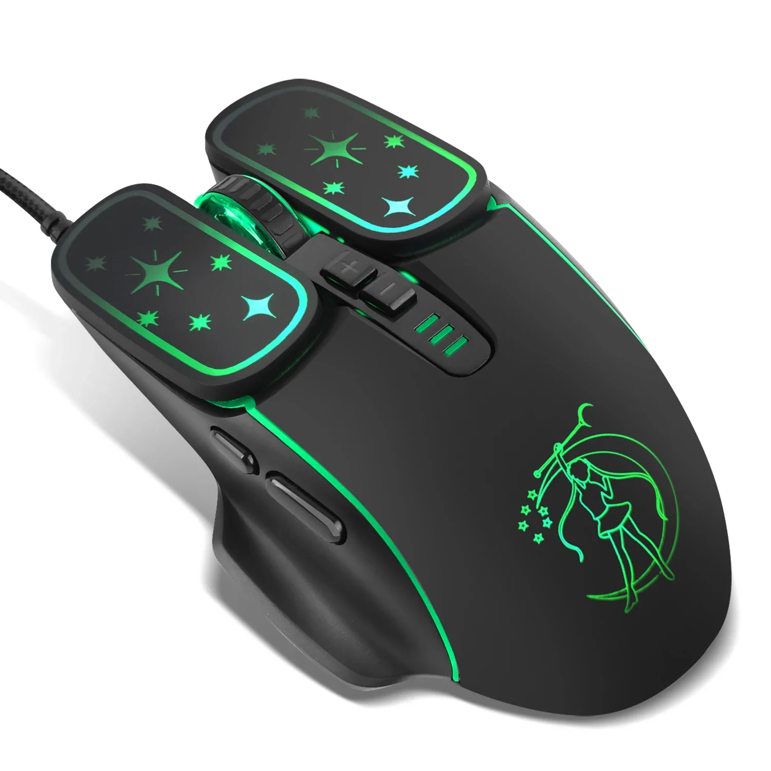 DB71 Wired RGB 7200DPI Gaming Optical Mouse Ergonomic Mouse For Apple Android Lenovo Computer Desktop