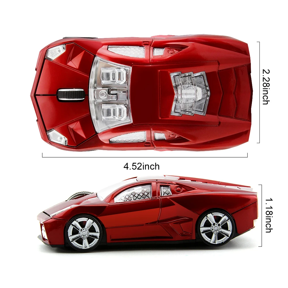 Wireless Small Car Shape 3D Mouse Creative Mini Ergonomic  Sports Car Design Ergonomic Optical Mice   For PC Laptop Gamer Gift