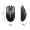 2.4G Wireless Mouse 4 Buttons Professional Optical Wireless 1600 DPI Mouse Rechargeable Mouse Portable for Laptop PC Gamer