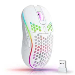 S1e43b658f69441a5b96fbd006d783a35O.webp 2.4G Wireless Mouse with RGB Backlit 6-button 3-speed DPI Type C Rechargeable Ergonomic Honeycomb Design Gaming Mouse