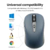 2.4G Wireless Mouse Portable Optical Office Mouse Silent Mouse Adjustable DPI Levels for Laptop Notebook PC MacBook Battery Mice