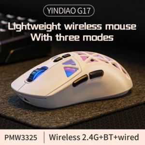 Mouse Hollow Lightweight PMW3325 Tri-mode Bluetooth Wireless Gaming Portable Laptop Desktop Tablet