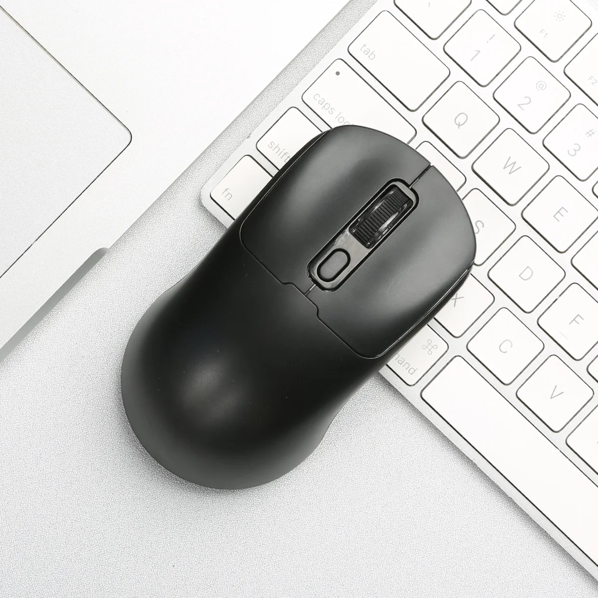Wireless Mouse Rechargeable Bluetooth-compatible+2.4Ghz for PC Laptop Macbook - Comfortable Hand Position for Improved Usage