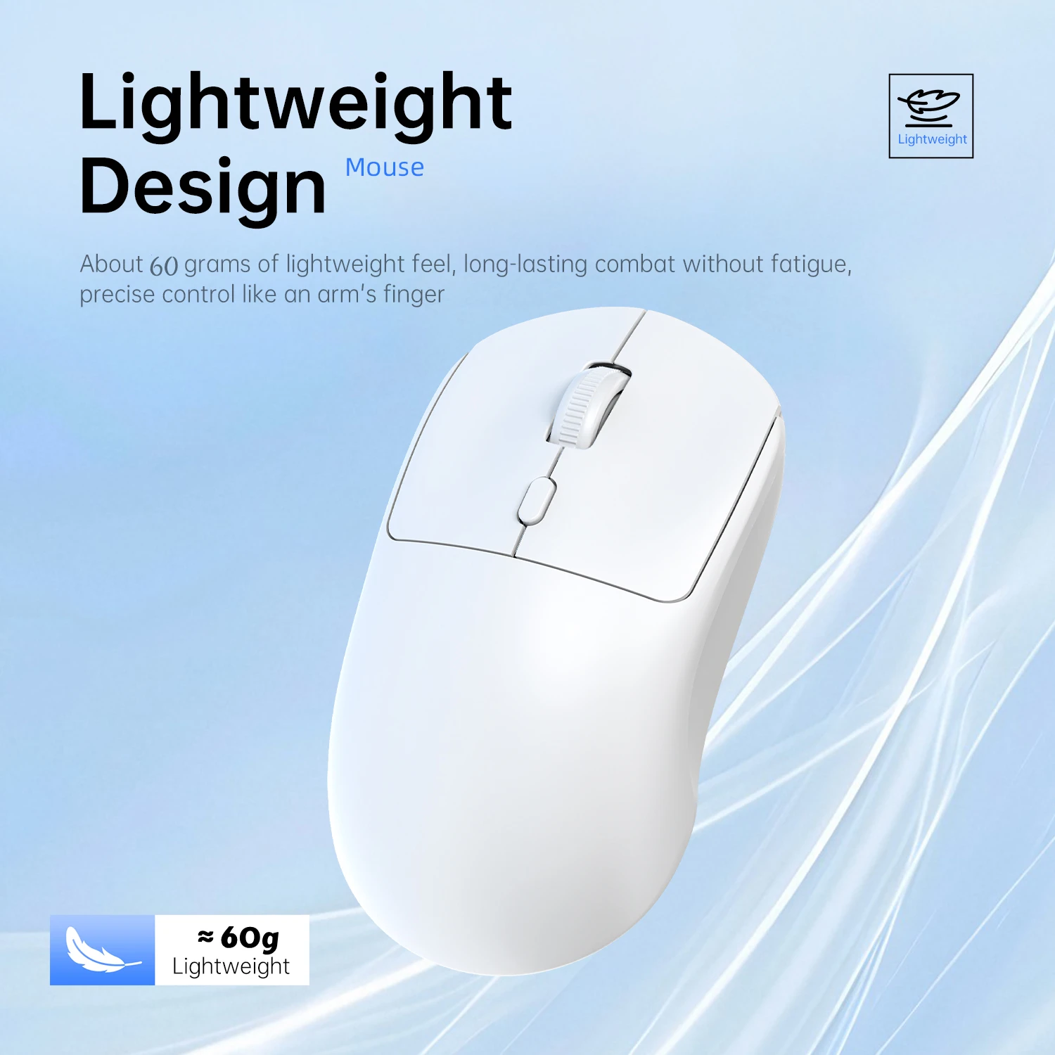 Wireless 2.4G USB Bluetooth Lightweight 1600 DPI Mouse Ergonomics Mute Silent Gaming Mice for Macbook Desktop Laptop For iPad