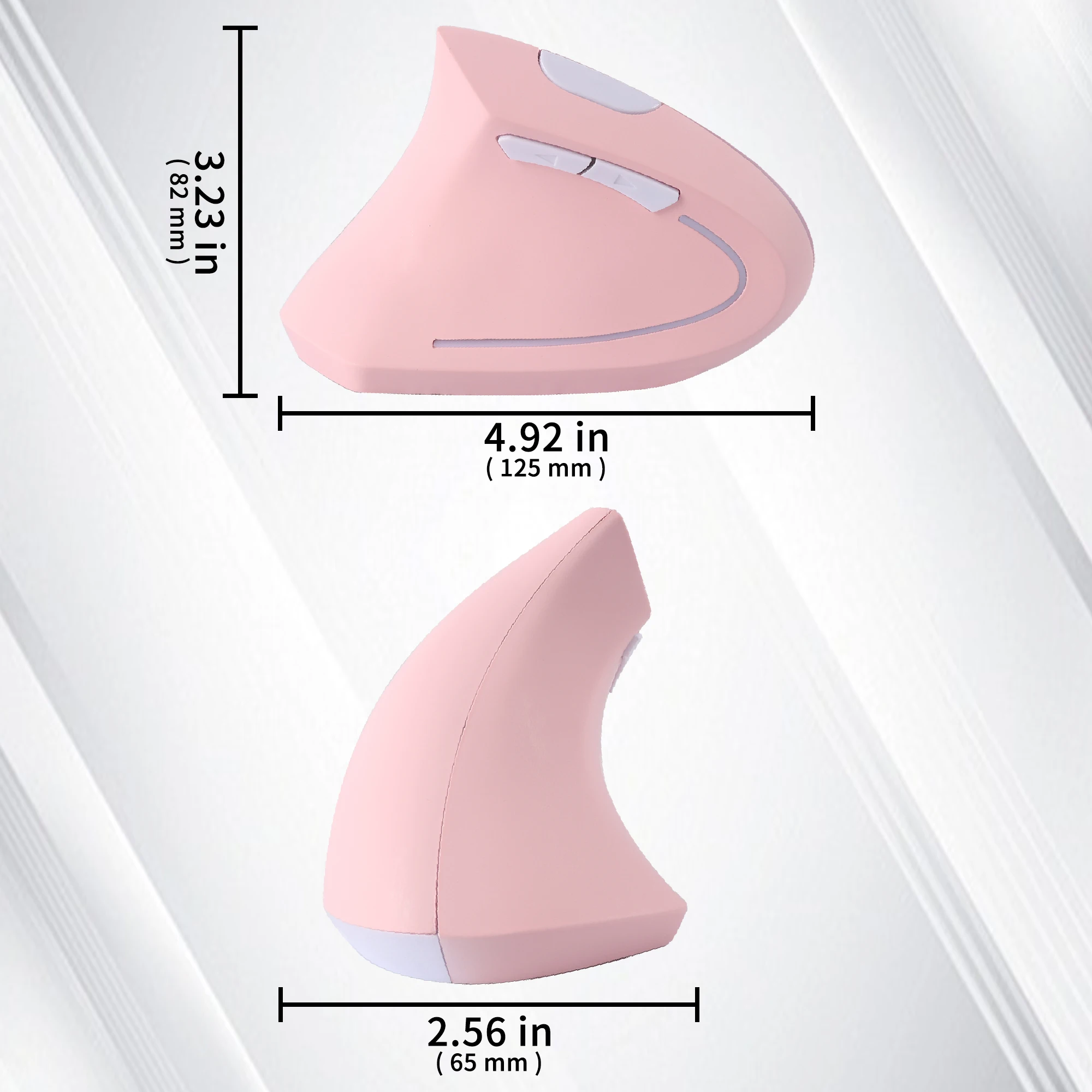 2.4G Left Hand Wireless Vertical Mouse Ergonomic Design High Precision Optoelectronic Portable USB Game Mice  For PC and Laptop