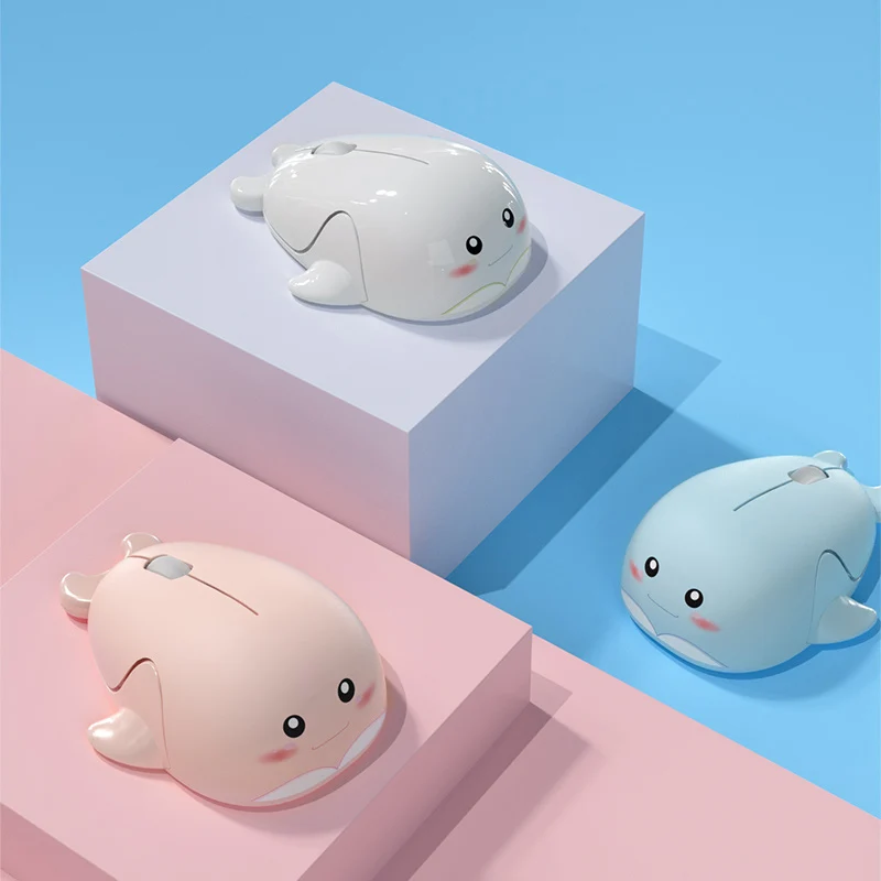 Wireless 2.4G Mouse Dolphin Designed Creative Ergonomic USB Optical 1600DPI Mini Silent Mice Cute Kid Gifts For PC Laptop Gaming