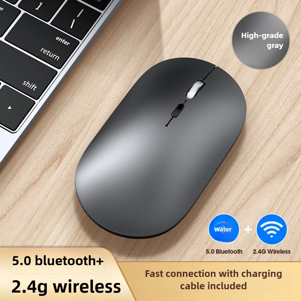 Slim Wireless Mouse 2.4GHz Optical Mice 1600DPI Gamer Office Quiet Mouse Ergonomic Design Mice With USB Receiver For PC Laptop