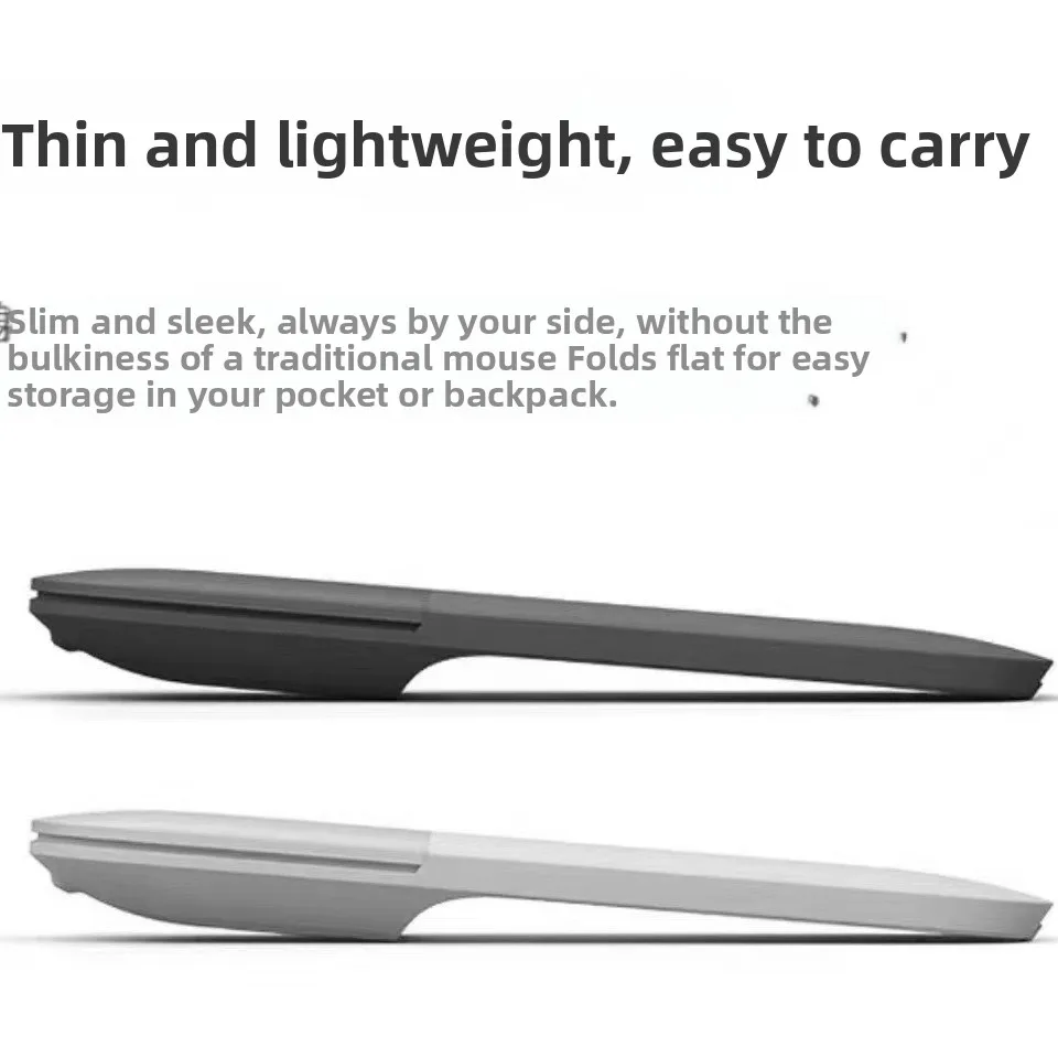 Bluetooth Foldable Wireless Ergonomic Arc Touch Computer Mouse Silent PC Mouse Folding Bluetooth Mouse Wireless Ergonomic Mouse