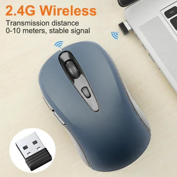 2.4G Wireless Mouse Portable Optical Office Mouse Silent Mouse Adjustable DPI Levels for Laptop Notebook PC MacBook Battery Mice