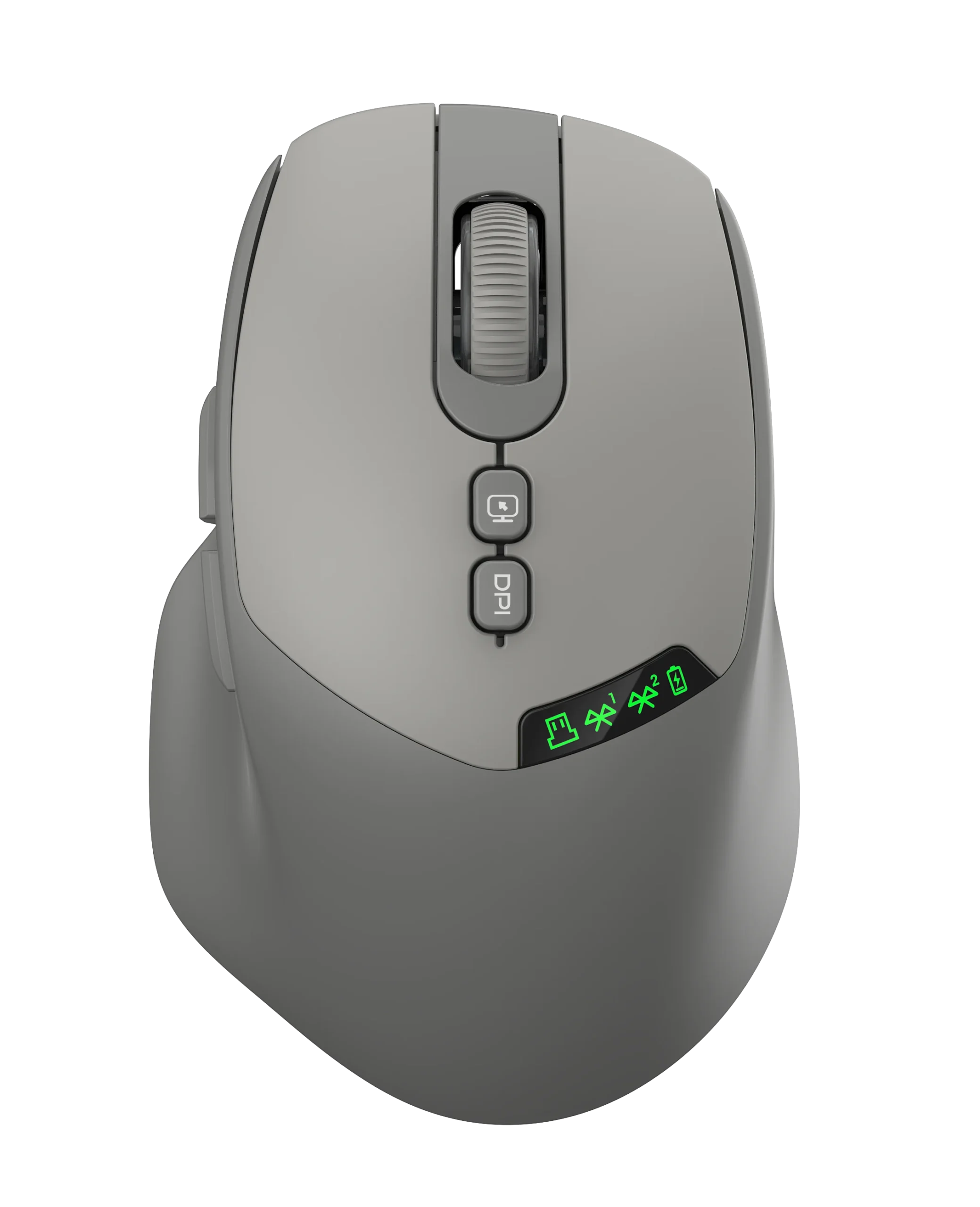 T02 Pro Wireless Mouse with OLED Display, Bluetooth & USB Dual Connectivity, Noiseless Design, Multi-Device Support for PC/Lapto