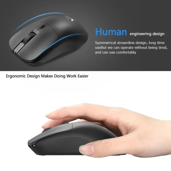 2.4G Wireless Mouse 1600DPI Optical Mouse Computer Gaming Mouse 6 Buttons Wireless Mouse with USB Receiver for PC Mac Laptop