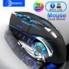 RGB Dual-Mode Bluetooth 5.2 Mouse 2.4G Wireless Mouse Gaming Mouse Rechargeable Silent Mouse 3600 DPI Mouse Mice for Laptop