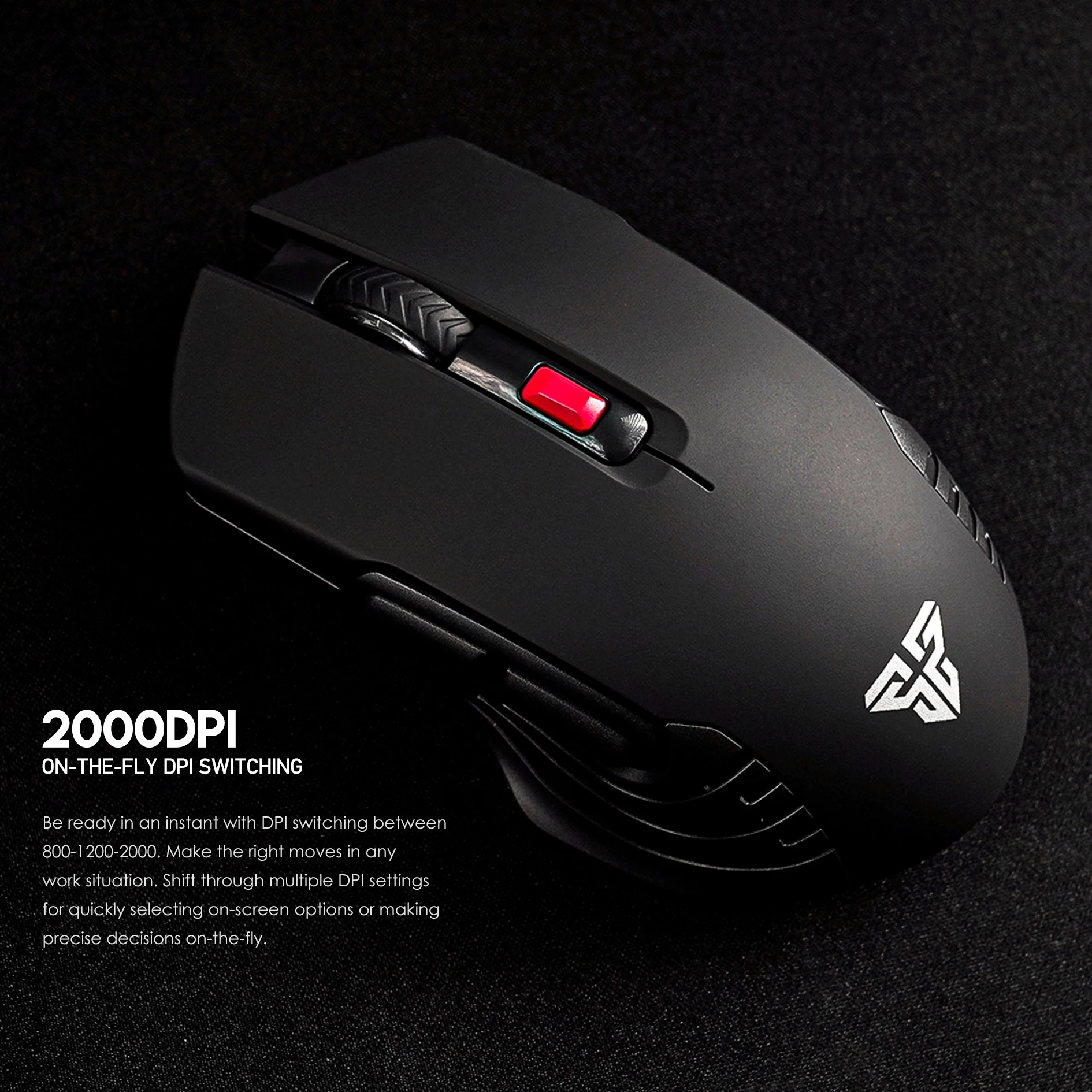 RAIGOR III WG12 Wireless Office Mouse 2.4Ghz PAW3065 Super Power Saver Sensor 2000DPI 89g Ultra-light Mouse Mice