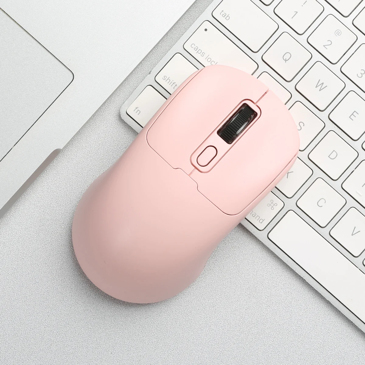 Wireless Mouse Rechargeable Bluetooth-compatible+2.4Ghz for PC Laptop Macbook - Comfortable Hand Position for Improved Usage