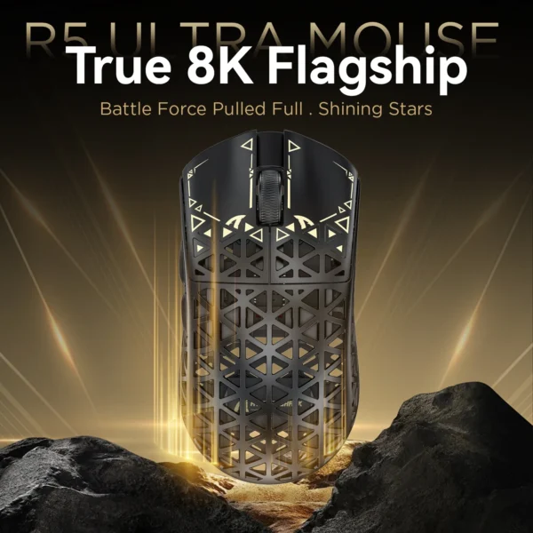 Wireless 8K Gaming Mouse 39g SUPERLIGHT, PixArt PAW3950MAX Gaming Sensor, 8000Hz Wireless Pol