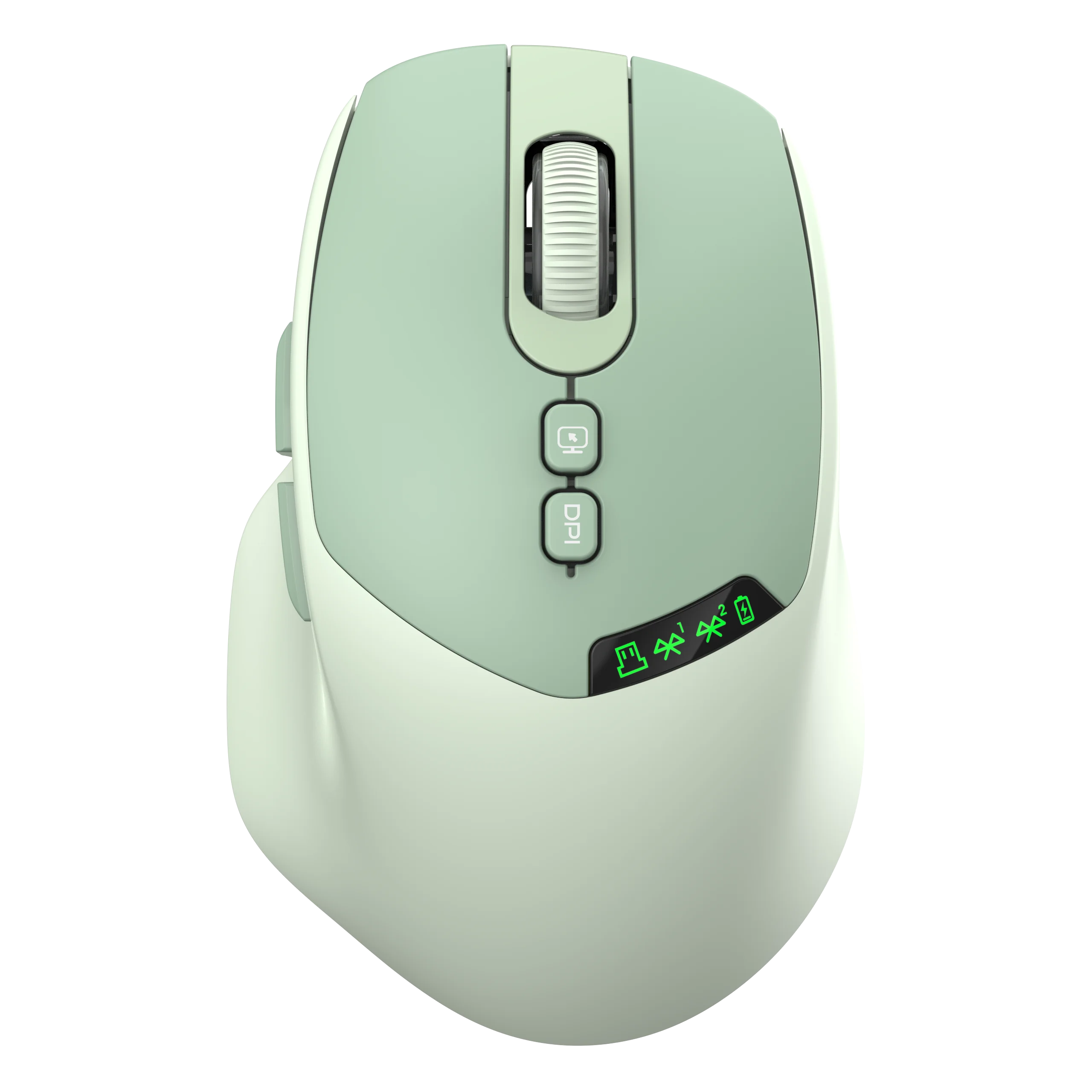 T02 Pro Wireless Mouse with OLED Display, Bluetooth & USB Dual Connectivity, Noiseless Design, Multi-Device Support for PC/Lapto