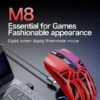 M8 Triple-Mode Wireless Mouse Connectivity for PC&Laptop 12000 DPI RGB Gaming Mouse with Magnetic Charging