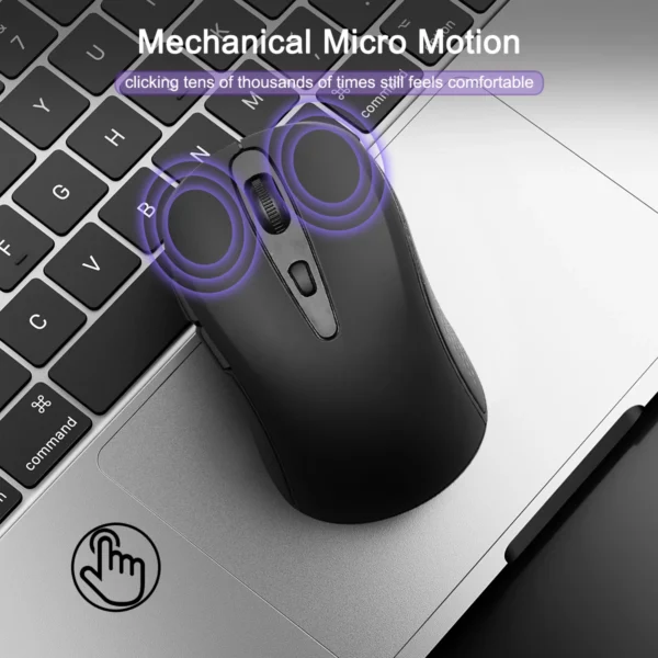 2.4G Wireless Mouse Portable Optical Office Mouse Silent Mouse Adjustable DPI Levels for Laptop Notebook PC MacBook Battery Mice