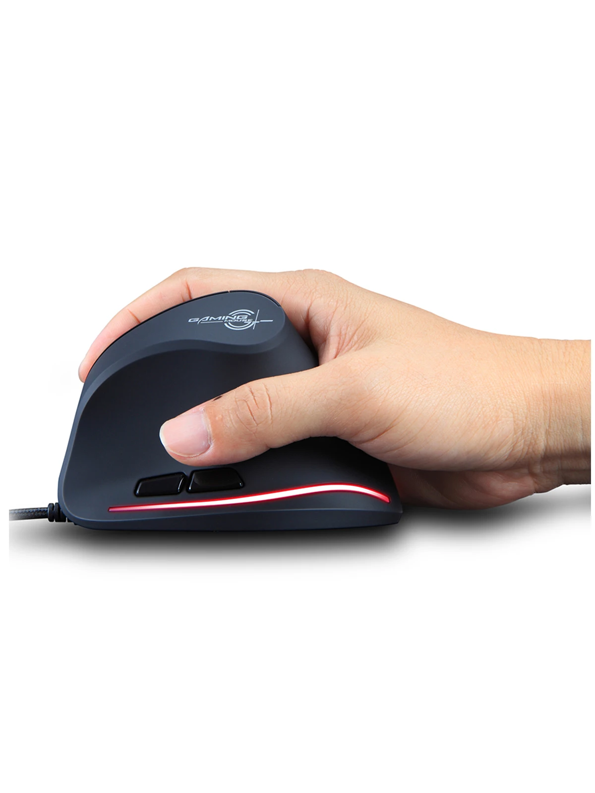 T-20 Wired Vertical Mouse Ergonomic Rechargeable 6-key DPI Adjustable Computer Office/Gaming Mouse