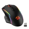 Wireless Gaming Mouse, 10000 DPI Wired Gamer Mouse w/ Rapid Fire Key, 8 Macro Buttons, Black/White Mouse