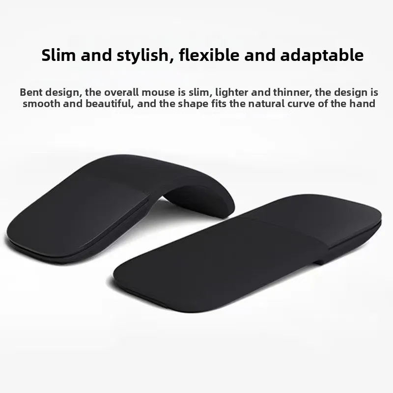 Bluetooth Foldable Wireless Ergonomic Arc Touch Computer Mouse Silent PC Mouse Folding Bluetooth Mouse Wireless Ergonomic Mouse