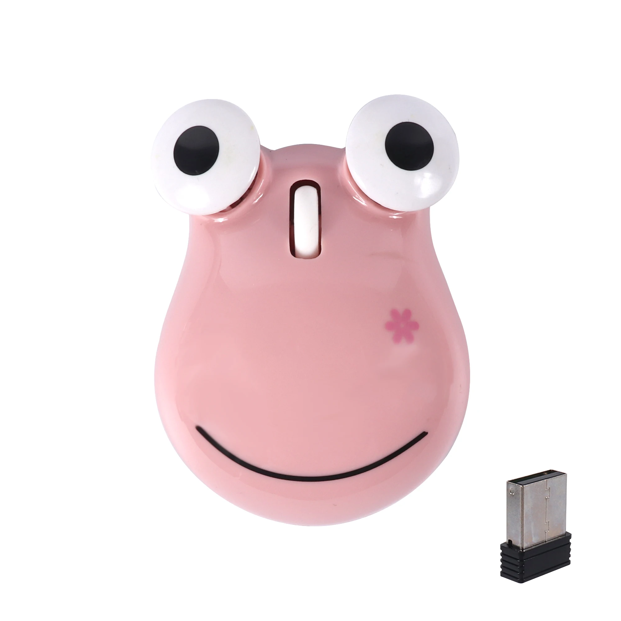 Cute Frog Mouse Wireless Dual-mode Bluetooth Light Weight Portable System Universal Mute Button Office Use Kid Gift Mause