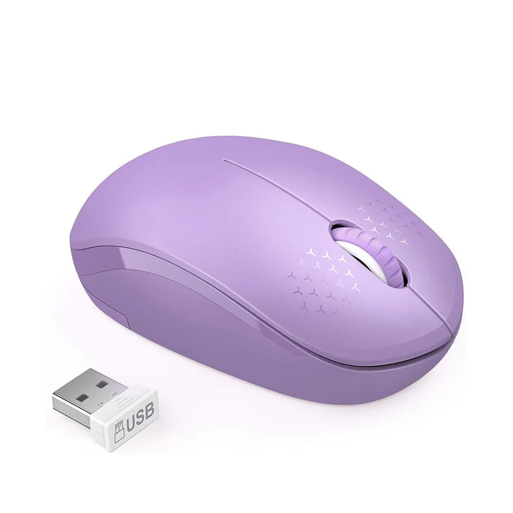 Seenda 2.4G USB Wireless Mouse with USB Receiver Portable Mint Green Mini Slim Mause for PC Computer Tablet Laptop
