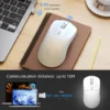 2.4G Wireless Mouse 1600DPI Optical Mouse Computer Gaming Mouse 6 Buttons Wireless Mouse with USB Receiver for PC Mac Laptop