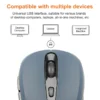 2.4G Wireless Mouse Portable Optical Office Mouse Silent Mouse Adjustable DPI Levels for Laptop Notebook PC MacBook Battery Mice