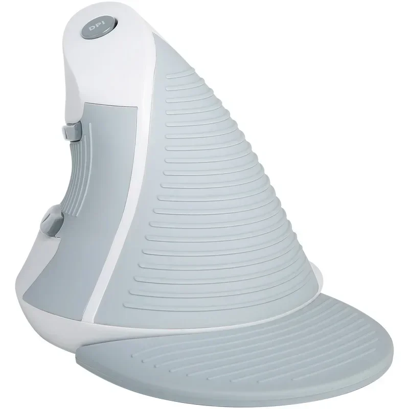 M618BU White Wired Ergonomic Vertical Mouse 1600 DPI 6 Buttons Optical Right Hand Mice with Wrist mat For PC Lapt