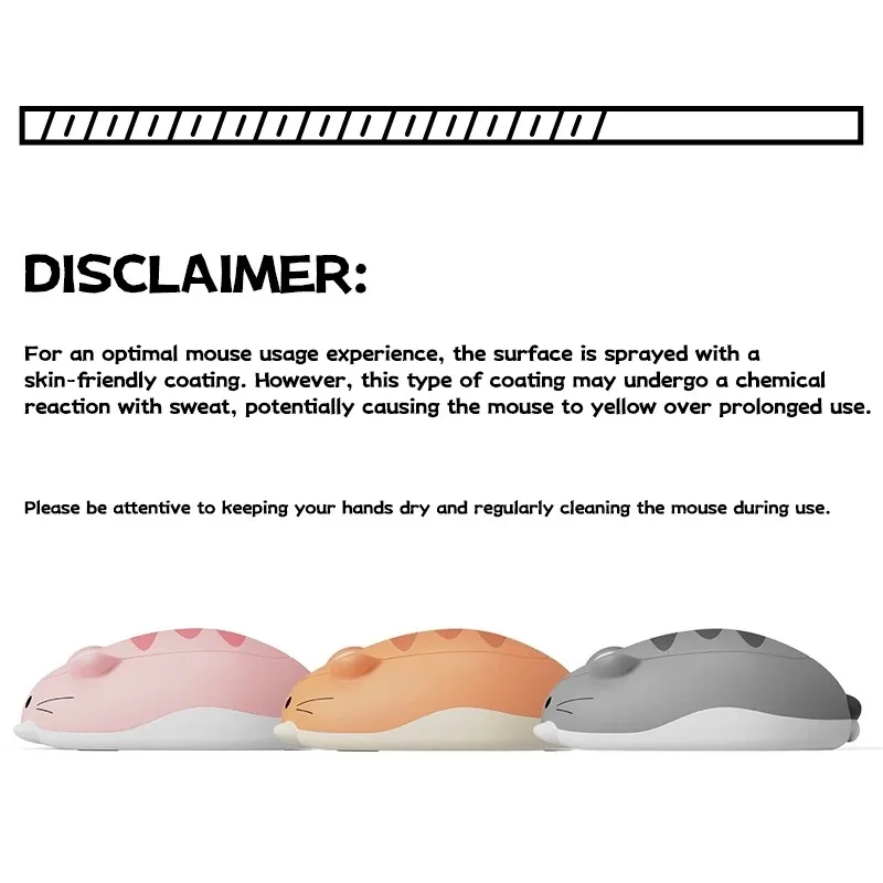 Cat Theme Mouse 2.4GHz Bluetooth 3.0 / 5.0 Wireless Tri-mode Mouse for PC Laptop Computer Plug and Play Cartoon mouse