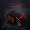 Gaming 16000 DPI Wired 2.4Ghz Wireless RGB Optical Gamer Mice 16 Programmable Buttons, Black/White Mouse