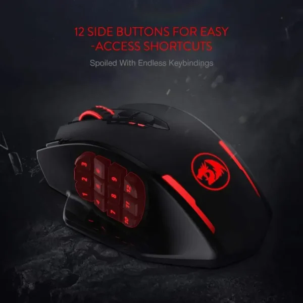Gaming 16000 DPI Wired 2.4Ghz Wireless RGB Optical Gamer Mice 16 Programmable Buttons, Black/White Mouse