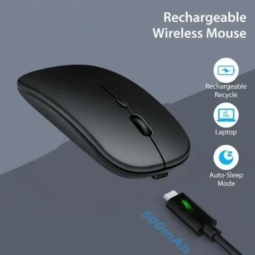 Portable Rechargeable Wireless Gaming Mouse Ergonomic Quiet And Magical Suitable For Portable Computers Tablets IPAD Phone