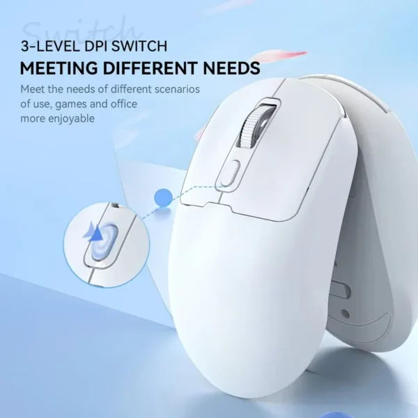 2.4G Wireless Mouse 1600DPI Optical Mouse Computer Gaming Mouse 6 Buttons Wireless Mouse with USB Receiver for PC Mac Laptop