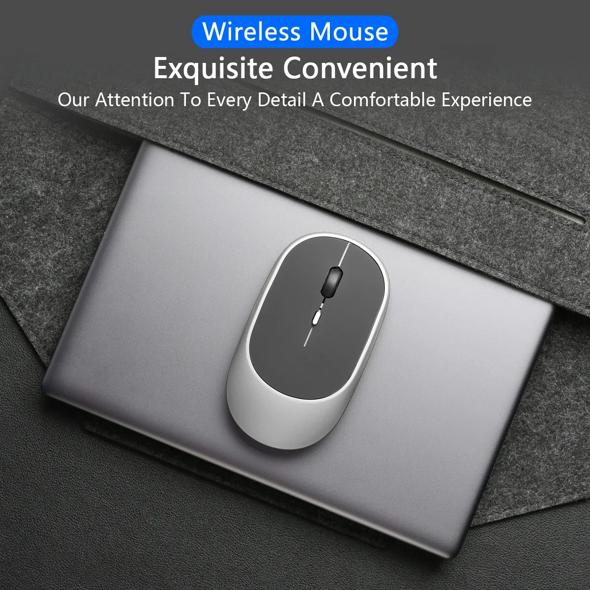 Wireless Mouse Bluetooth-compatible 2.4G Computer Mice Portable Rechargeable Dual mode Mouse for iPad Laptop Desktop Huawei/Mac