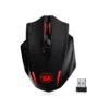 Gaming 16000 DPI Wired 2.4Ghz Wireless RGB Optical Gamer Mice 16 Programmable Buttons, Black/White Mouse