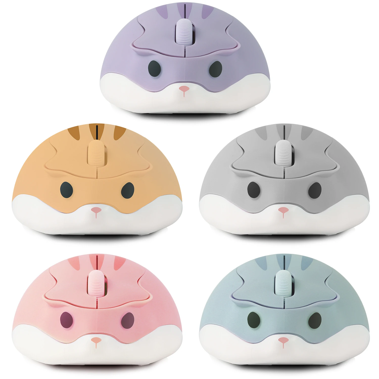 S8bd85b6066834d7cac121d00d3759a20s.webp 2.4G Bluetooth Mouse 3D Mini Hamster Cute Mouse Pink USB Optical Computer Mause 1600DPI Game Ergonomic Mice For Laptop Kid Gift