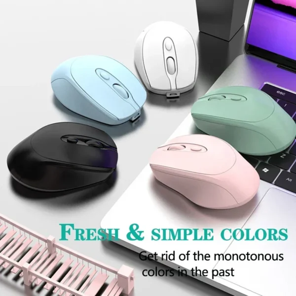 Wireless Computer Mouse 2.4G Bluetooth-Compatible Wireless Mouse USB Silent Gamer Mice For PC Laptop Macbook Tablet