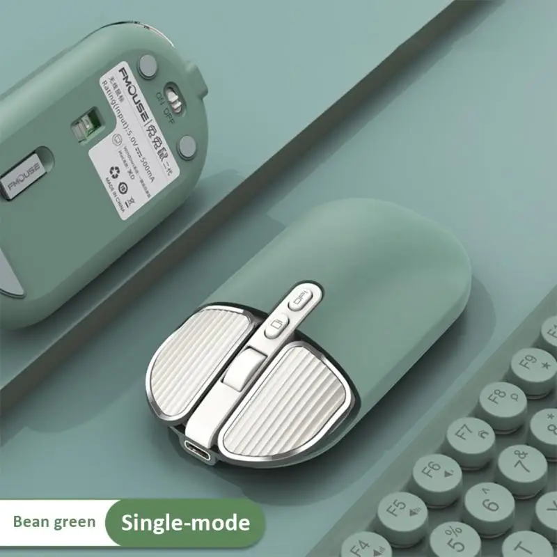 Single Mode Mute M203 Second Generation Wireless Mouse Cute Office Home Laptop Charging Mouse Computer Accessories