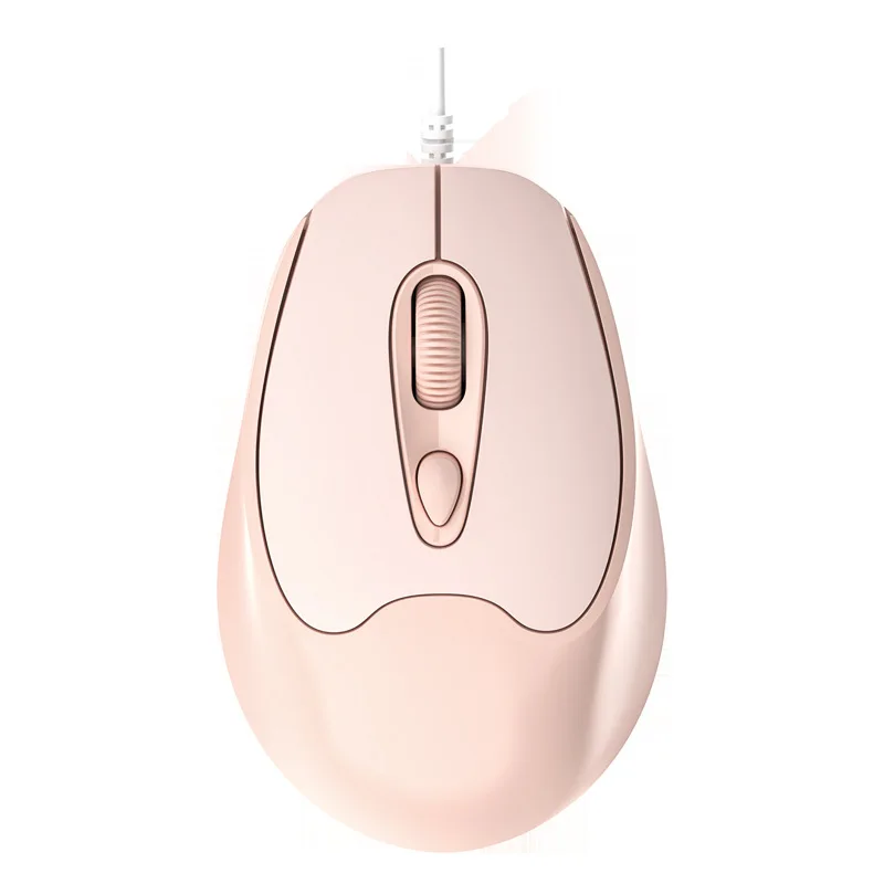 Type-C Interface Wired Mouse Suitable for Computer USB-C Peripherals Office Gaming Mice Mute Ergonomic 1600DPI Mause Girl Gifts
