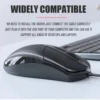 1.2M USB Optical Wired Mouse Laptop Home Office Mouse Anti Slip Roller 3D 1200DPI Game Mause Computer Accessories For PC Desktop