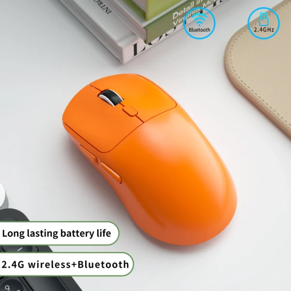 Wireless Gaming Esports Mouse 55g 26000DPI 6 Buttons Optical PAM3395 Computer Mice For Laptop PC