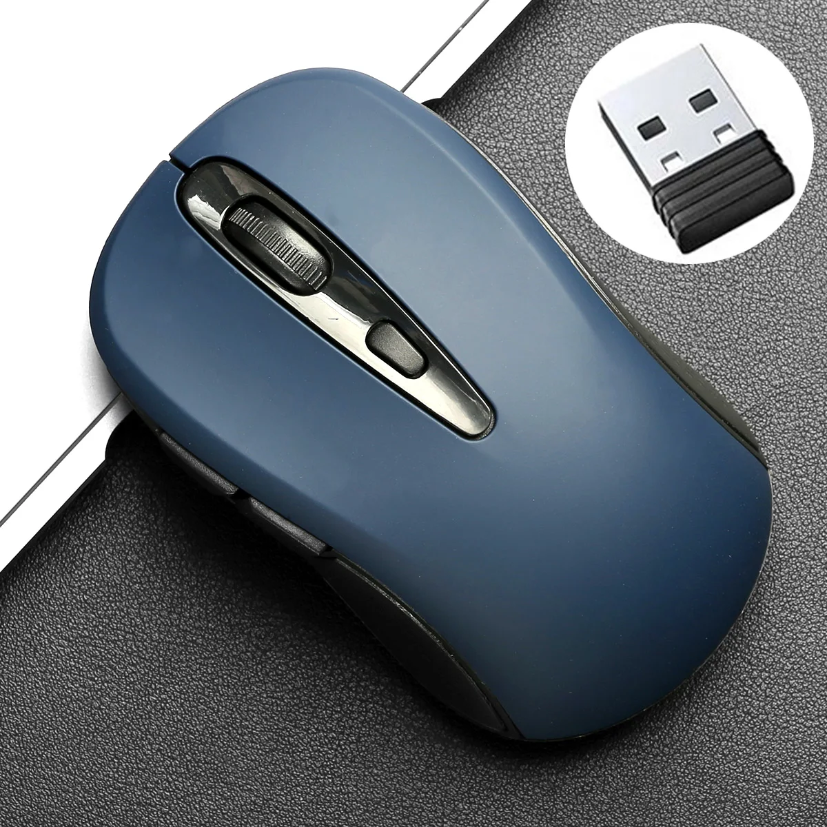 2.4G Wireless Mouse Portable Optical Office Mouse Silent Mouse Adjustable DPI Levels for Laptop Notebook PC MacBook Battery Mice